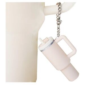 Dreamfocus Mini Cup Storage Keychain Charm for Stanley 40 oz Tumbler Handle Teal